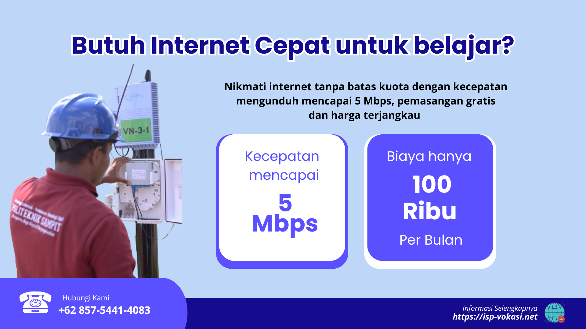 Butuh Internet Cepat